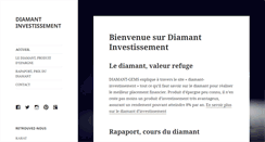 Desktop Screenshot of diamant-investissement.com